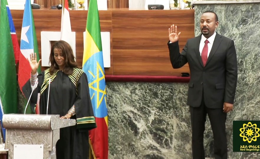 Prime Minister Abiy Ahmed Swearing 