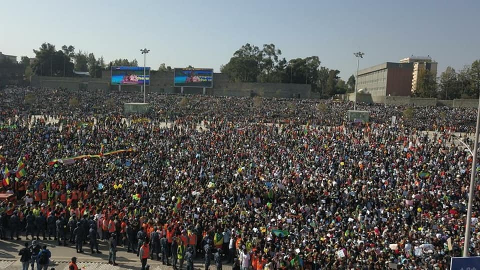 Millions Parade in Meskel Square, Addis Ababa 
