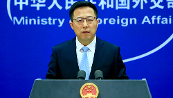 China's Foreign Ministry spokesperson Zhao Lijian 