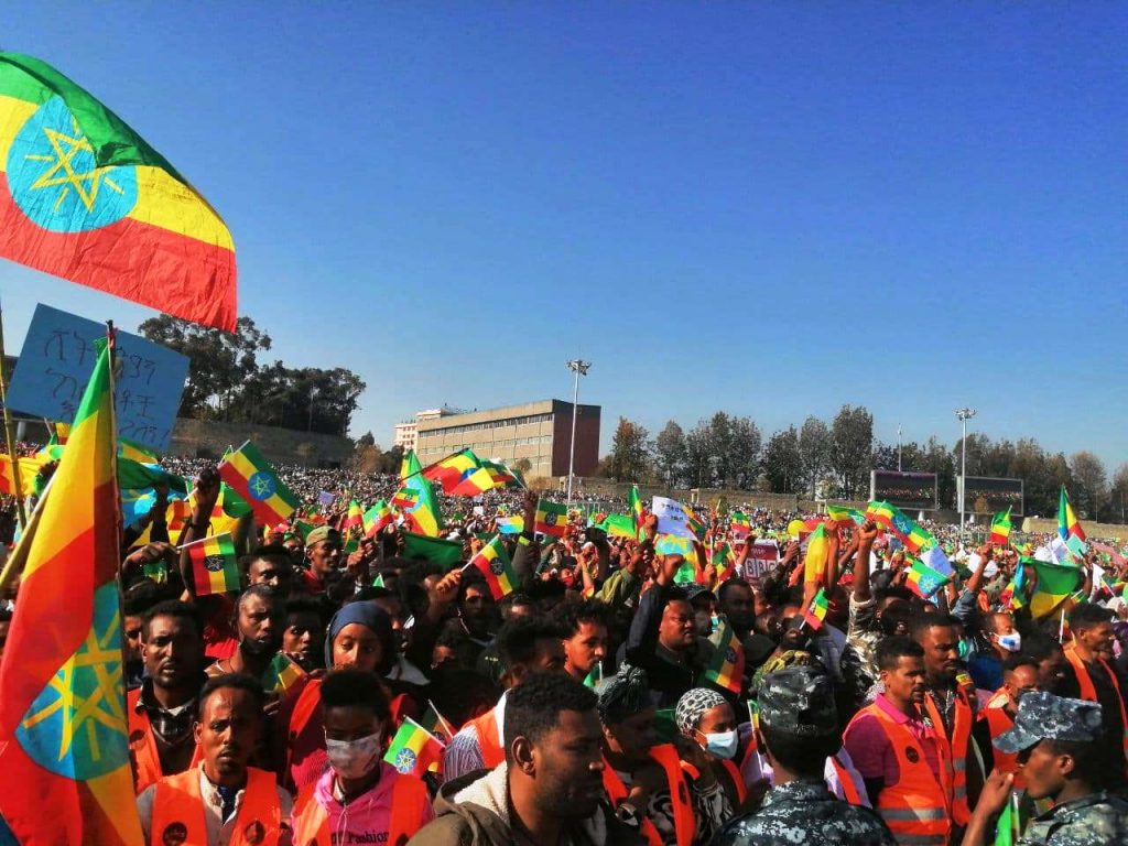 Millions in Addis Denounce Terrorists TPLF, Shene