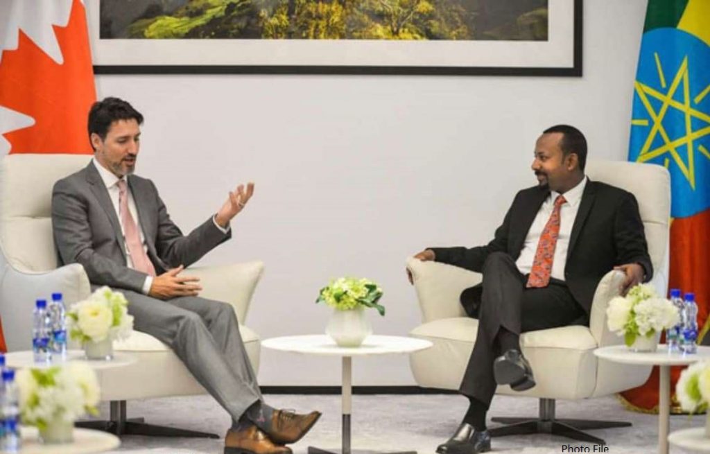 Ethiopian, Canadian PMs Hold Conversation On National, Regional Matters
