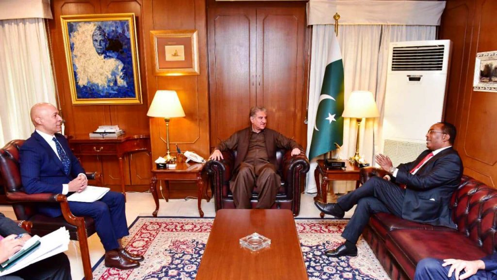 Amb. Redwan Hussein Holds First Bilateral Political Consultation with FM of Pakistan